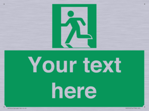 Custom Emergency Exit Left Sign